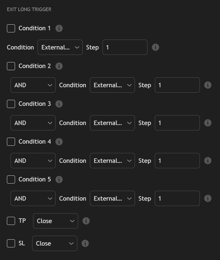 Setting trade parameters for realistic backtesting
